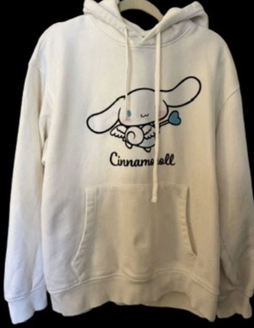 Hello Kitty Unisex Cinnamoroll Hoodie White Sanrio Forever 21 M Graphic Pullover